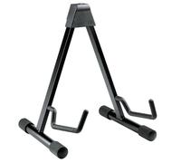 K&M 17541 Soporte para guitarra acústica, negro - ancho de 22 cm a 35 cm - soporte para guitarra acústica, acero