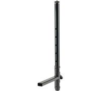 K&M 18817 Soporte universal - negro, acero - extensión ajustable para guardar accesorios musicales, para estante plegable Omega