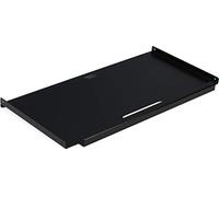 K&M 18819 Estante para controlador de teclado Omega - negro, aluminio, práctica extensión para dispositivos adicionales