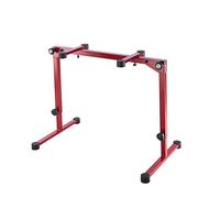 K&M 18820 Bandeja para teclado Omega Pro - rojo, acero, con 4 correas - plana - extensible - correa de transporte incluida