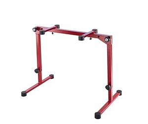 K&M 18820 Bandeja para teclado Omega Pro - rojo, acero, con 4 correas - plana - extensible - correa de transporte incluida