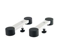 K&M 18827 Soporte para piano digital Omega - blanco, acero - extensión para piano digital o teclado, delgado