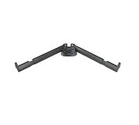 K&M 18866 Kit base soporte B negro anodizado - extensión inclinada para teclado con base columna Spider Pro