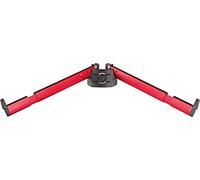 K&M 18866 Kit base soporte B rojo anodizado - extensión inclinada para teclado con base columna Spider Pro