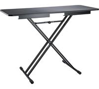 K&M 18900 Soporte de teclado con base; estructura doble en X, plegable y versátil, de acero negro