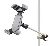 K&M 19753 - Soporte de teléfono móvil para trípode de micrófono + aleta para micrófono keepdrum