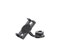 K&M 19764 Soporte para smartphone/tableta, ancho de 120 a 245 mm, en acero y plástico negro