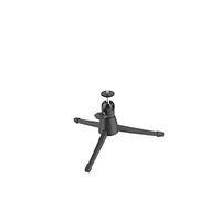 K&M 19783 - Trípode de Mesa para cámara de Acero Negro con rotación de 360°, inclinación de 90°, Agarre Flexible y Estable