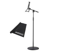 K&M 19789 - Soporte para tablet con brazo giratorio y paño de pulido keepdrum