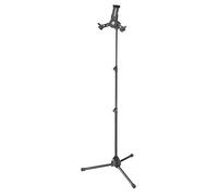 K&M 19798 Trípode para tableta, negro - giratorio e inclinable hasta 90° - estable, extensible y flexible
