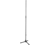 K&M 20125 Soporte para micrófono L negro, acero - hasta 181 cm de altura, para músicos altos - soporte para micrófono - base estable