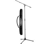 K&M 210/2 - Soporte para micrófono (incluye funda para micrófono), color negro