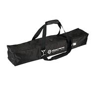 K&M 21315 Bolsa negra - tejido de nailon resistente al agua y al desgarro - para 6 soportes de micrófono, con bolsillos externos