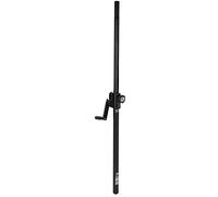 K&M 21339 tubo de extensión con manivela para sistema de altavoz satélite - negro, acero - extensión variable hasta 150 cm