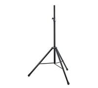 K&M 21435 Soporte para altavoz de acero negro - ø 3,5 cm, con trípode y amortiguador - ligero y resistente, hasta 50 kg