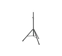 K&M 21436 Soporte para altavoz de aluminio negro - ø 3,5 cm, hasta 40 kg, con trípode y amortiguador - ligero y resistente