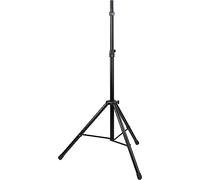 K&M 21439 Soporte de altavoz Easy Lock negro, acero - ø 3,5-3,7 cm, trípode y amortiguador - ligero y resistente, hasta 50 kg