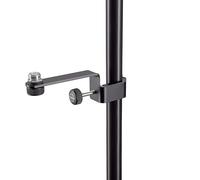 K&M 23830 Soporte de micrófono con fijación para tubo de Ø 30 mm, de acero negro