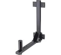 K&M 24140 Soporte de pared para amplificadores, acero, negro - ajustable en 4 posiciones - fácil instalación con cerradura fija
