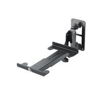 K&M 24166 Soporte de pared para amplificadores M con brazo ajustable, rotación de 108° - acero, negro - 15-22 cm - soporta hasta 15 kg