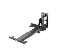 K&M 24167 Soporte de pared para amplificadores L con brazo regulable, rotación 108° - en acero, negro - 21-34 cm - soporta hasta 15 kg