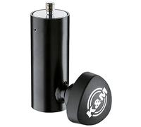 K&M 24521 Brida reductora - acero, negro - Adaptador para sistema de altavoces - con pasador roscado M10 x 12 mm