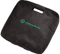 K&M 24627 Bolsa para placa base - Nylon, estilo lona, negra con logotipo de K&M - Fácil de transportar