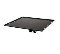 K&M 26747 placa adaptadora para proyector de vídeo, negra, acero - para montar en trípode o soporte amplificador