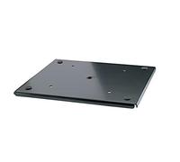 K&M 26749 Placa de monitor M - negro, acero - soporte universal - con almohadillas de goma