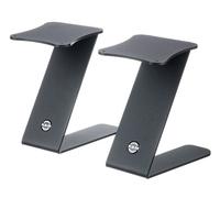 K&M 26773 Z-Stand soporte de escritorio para monitor en acero, negro - con kit de almacenamiento de diseño innovador - 2 piezas