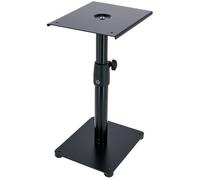 K&M 26775 Soporte de escritorio para monitor negro, en acero - soporte regulable en altura con diseño innovador - estante grande