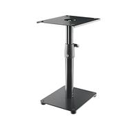 K&M 26775 Soporte de escritorio para monitor negro, en acero - soporte regulable en altura con diseño innovador - estante grande