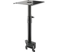 K&M 26777 Soporte de mesa basculante para monitor, negro, acero - soporte regulable en altura - estante giratorio