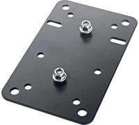 K&M Konig & Meyer 24352.000.55 - Placa adaptadora de montaje en pared para altavoz | Ajuste universal VESA | Placa de montaje de altavoz de acero para techo o pared | Placa de altavoz de cine en casa