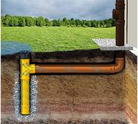 K + M Sickerschacht Drainage Abfluß Regenwasser HT KG Rohr Gully Schacht