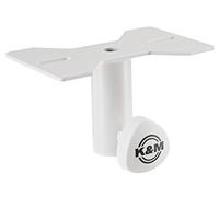 K & M Stands Brida de altavoz K & M, brazo de montaje blanco puro 19580.000.76