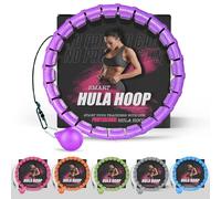 K-MART Hula Hoop con Peso, Infinity Smart Hula Hoops con Contador de 16, Masaje de Bola de Giro automático de 360 Grados, aro Infinito para Adultos, Equipo de Fitness para pérdida de Peso