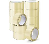 K-MART Scott 11 Cinta de embalaje, transparente, 12 rollos, 48 mm x 66 m, fuerte para mudanzas