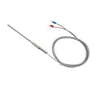 K mecanografía acero inoxidable del cable 4mmx100m m de la sonda 1 del sensor del termopar 1 5M para la detección y el control de la temperatura