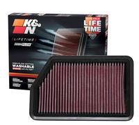 K&N Engineering Filtro de aire 33-2451 – Larga duración para Hyundai i30, Elantra, i40, ix35 y KIA