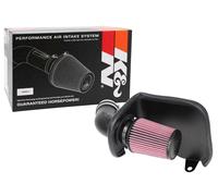 K&N Cold Air Intake Kit: High Performance, Guaranteed to Increase Horsepower: 2019-2020 JEEP Cherokee, 63-1585