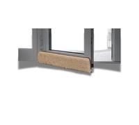 K. & N. Deflector de puerta de lana virgen 550, 100 cm, marrón claro