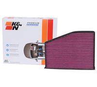K&N Filtro de habitáculo DVF5071 – Desechable Premium carbón activado – Compatible Volkswagen/Skoda
