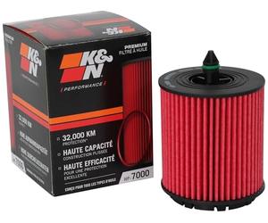 K&N Filtro de Aceite - Serie High Performance compatible con Alfa, Buick, Cadillac, Chevrolet, Fiat, GMC, Oldsmobile, Opel, Polaris, Pontiac, Saab, Saturn (HP-7000)