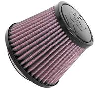 K&N Filtro de admisión de aire universal con abrazadera: alto rendimiento, premium, lavable, filtro de repuesto: diámetro de la brida: 2.75 pulgadas, altura del filtro: 4 pulgadas, longitud de la