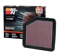 K&N Filtro de aire de motor 33-2345: filtro de repuesto de alto rendimiento, de primera calidad, lavable, de mayor rendimiento, 2004-2015 (Crown Royal, Rav4, Reiz, Mark X, IS 250, IS 350, IS 220, GS 350, IS 300, GS 430)