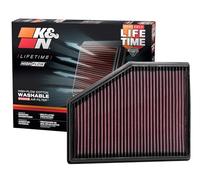 K&N Filtro de Aire de Reemplazo compatible con BMW Serie 5 (G30/G31) / 6 GT/Serie 7 (G11/G12) / X3 (G01) / X4 (G02) / X5 (G05) / X7 (G07) (33-3079)