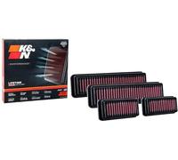 K&N Filtro de Aire de Reemplazo compatible con BMW X3M G01/X4M G02 L6-3.0L Facelift 2020- - Juego de 4 piezas (33-3160)
