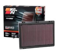 K&N Filtro de Aire de Reemplazo compatible con Kia Sorento 2.0/2.4/3.3 & Hyundai Santa Fe Sport 2.0/2.4 2016- (33-5075)