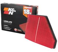 K&N Filtro de aire del motor: larga vida útil de 18,000 millas, filtro de aire de repuesto: compatible con Chevy/GMC (Equinox, Terrain), KNA-2439 2010-2017